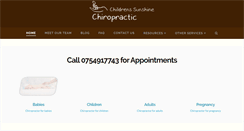 Desktop Screenshot of childrenssunshinechiropractic.com.au